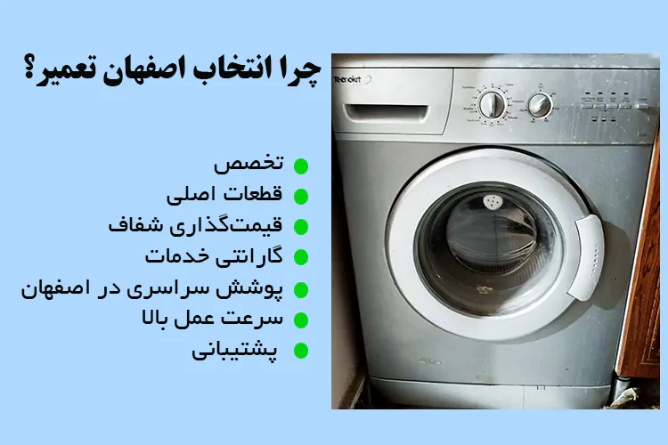 چرا اصفهان تعمیر برای خدمات ماشین لباسشویی تکنوکیت