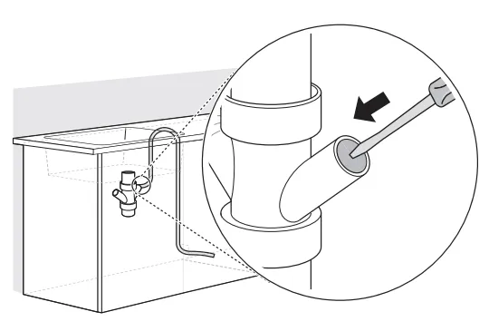 اتصال شلنگ تخلیه